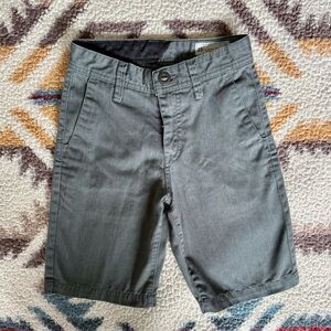 Volcom Boy's Gray Flat Front Shorts | Size 23